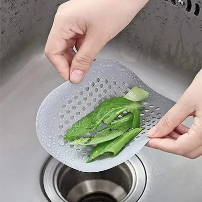 Silicone Kitchen Bathroom Sink Strainer (1 pc)